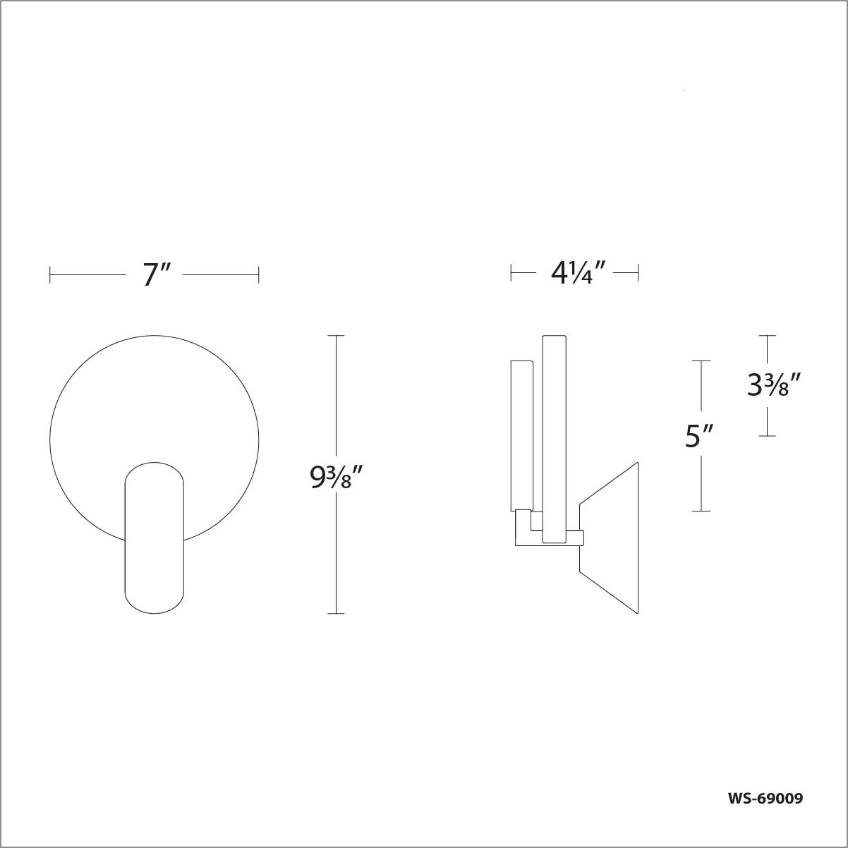 Oracle LED Wall Sconce - Diagram