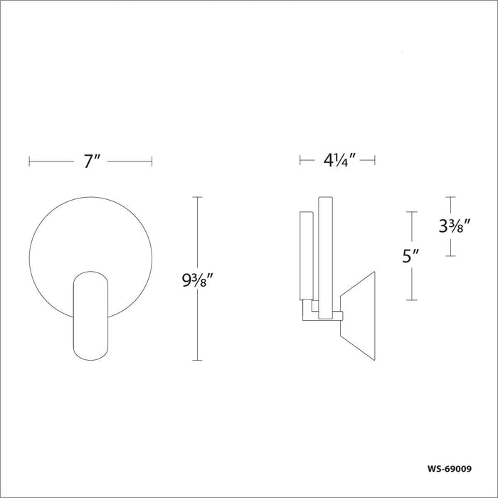 Oracle LED Wall Sconce - Diagram
