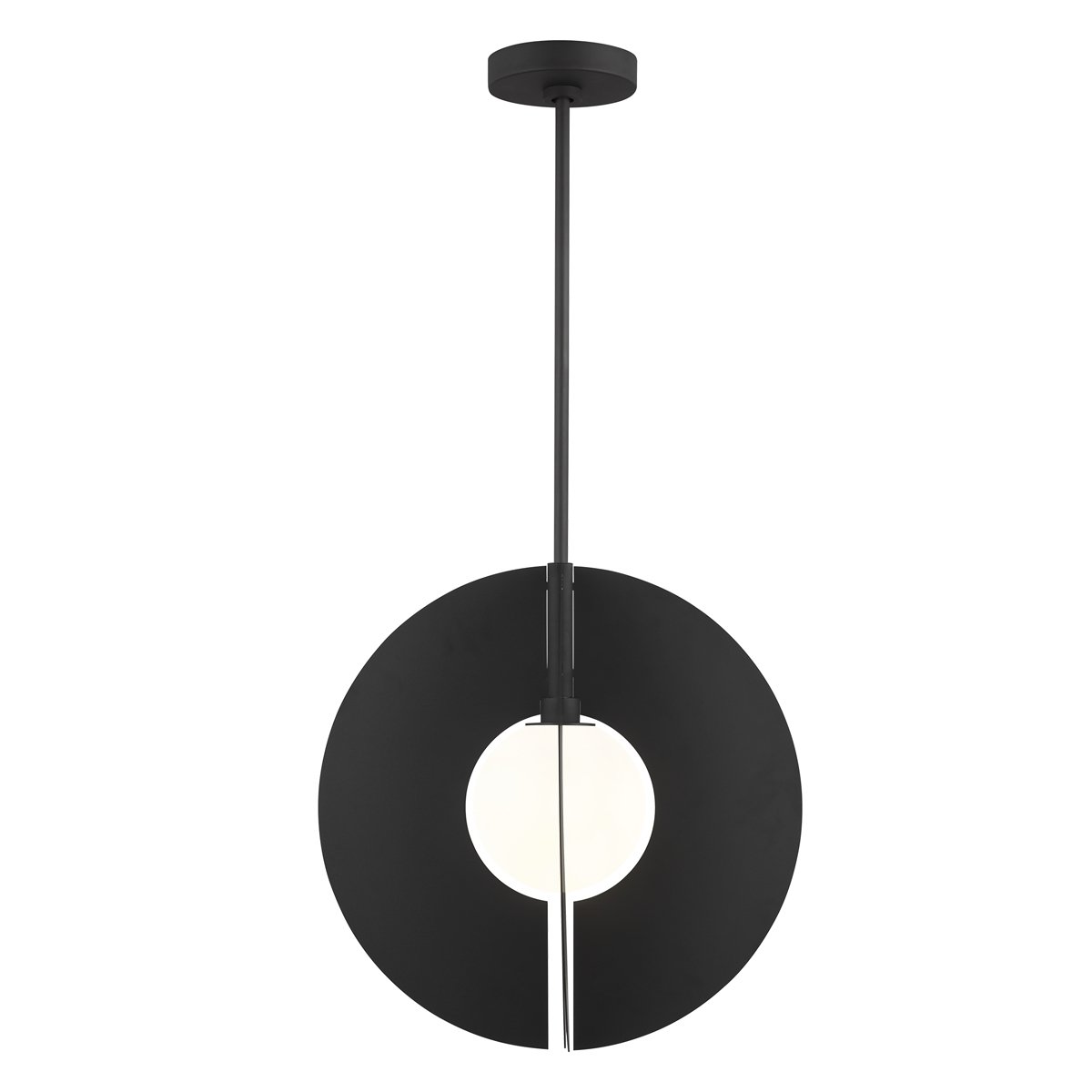 Orbel Round Grande Pendant - Nightshade Black Finish