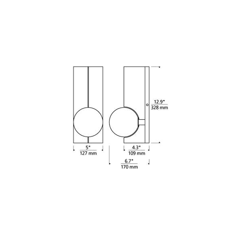 Orbel Wall Sconce - Diagram