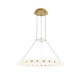 Load image into Gallery viewer, Orbet 30" Chandelier - Natural Brass Finish
