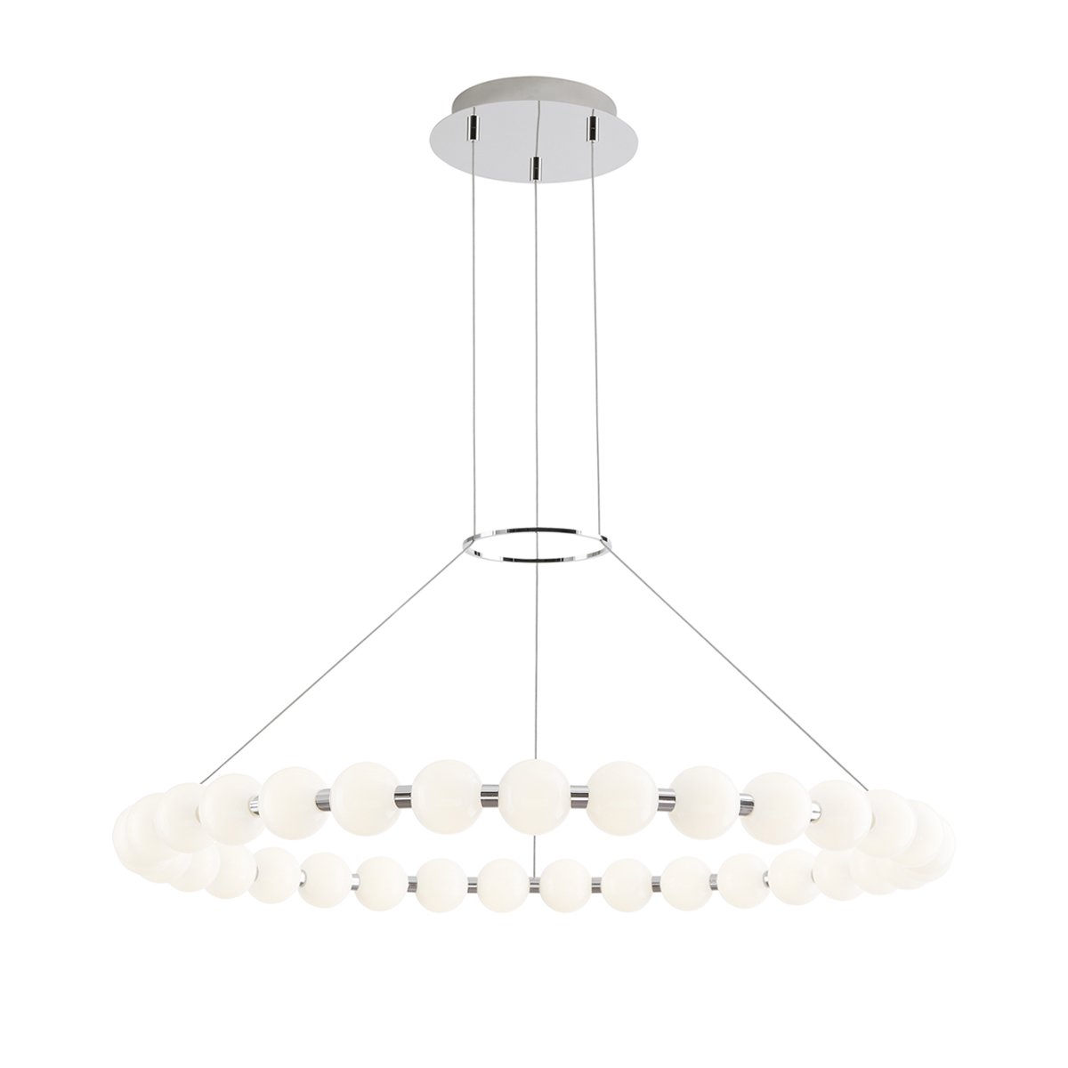 Orbet 36" Chandelier - Polished Nickel Finish