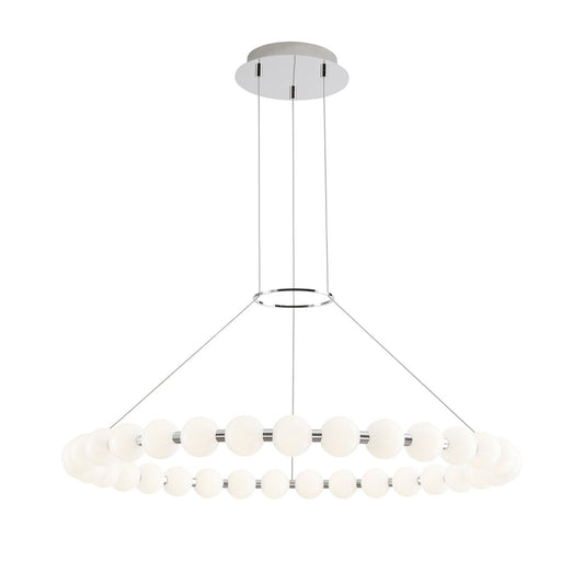 Orbet 36" Chandelier - Polished Nickel Finish