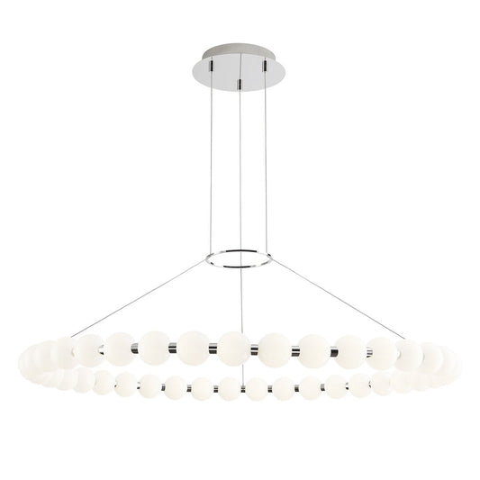 Orbet 42" Chandelier - Polished Nickel Finish