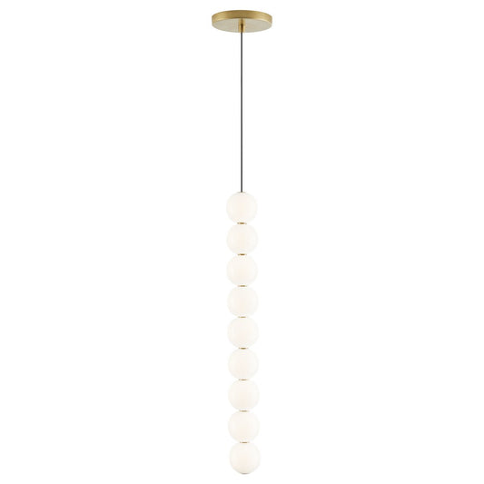 Orbet 9-Light Pendant - Natural Brass Finish