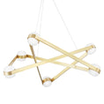 Load image into Gallery viewer, Orbit Small Chandelier - Aged Brass Finish
