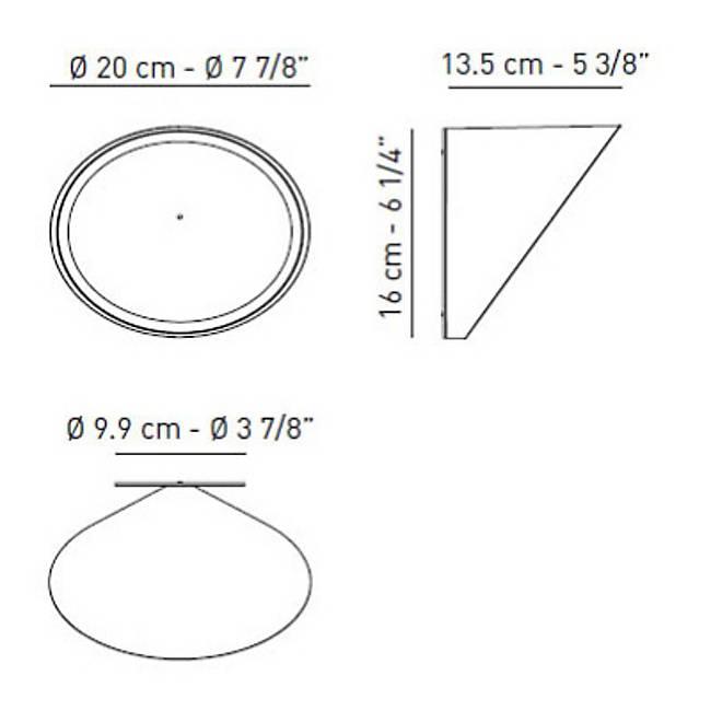 Orchid LED Wall Sconce - Diagram