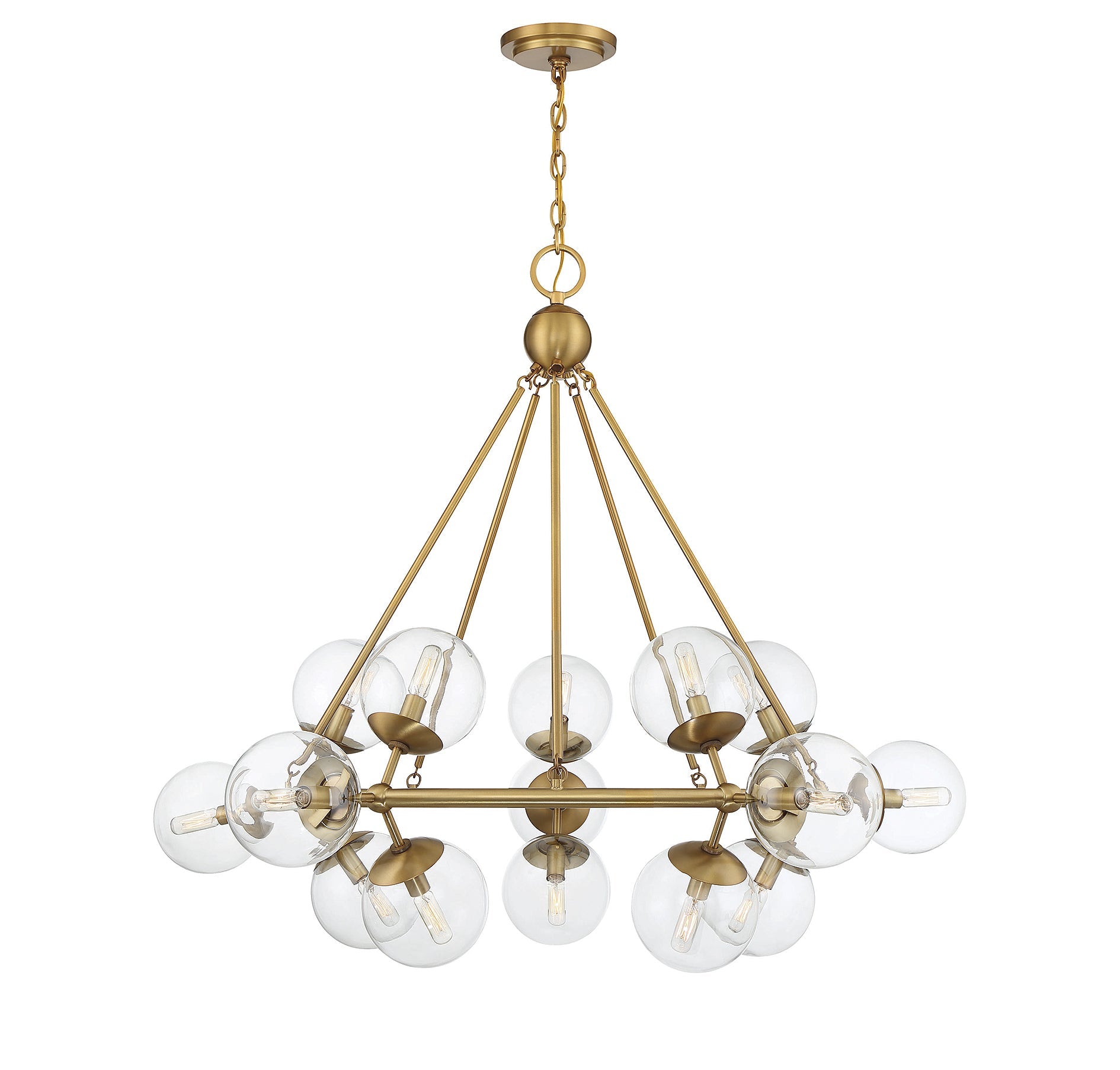 Orion Chandelier - Warm Brass