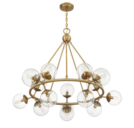 Orion Chandelier - Warm Brass