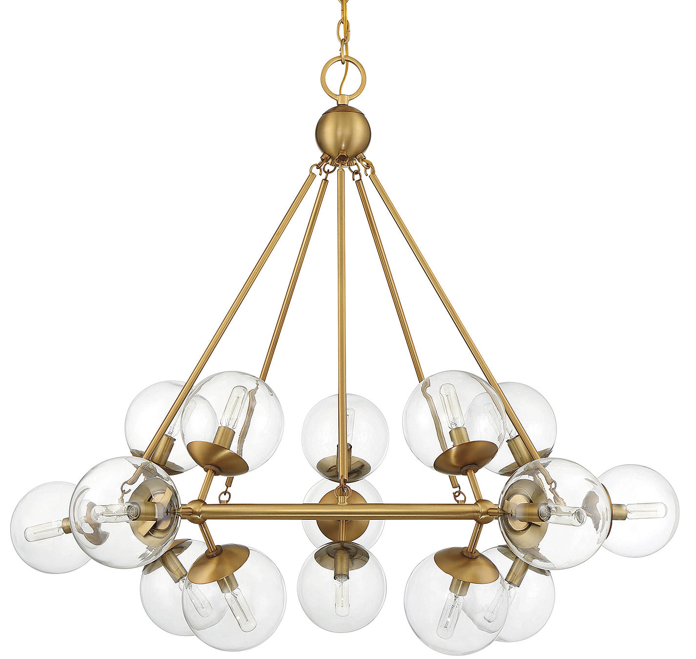 Orion Chandelier - Warm Brass