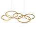 Orion Linear LED Pendant - Aged Brass Finish
