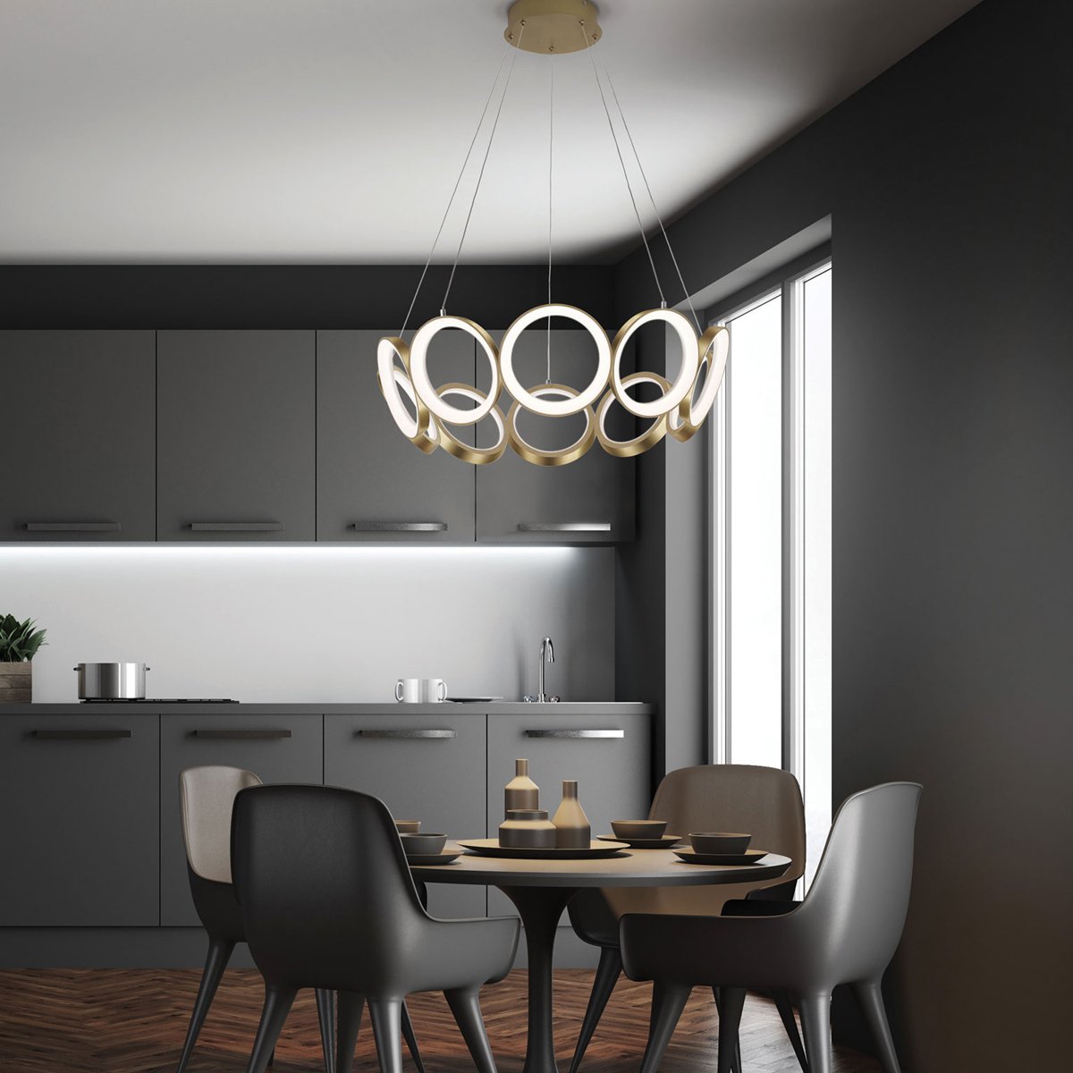 Oros LED Chandelier - Display