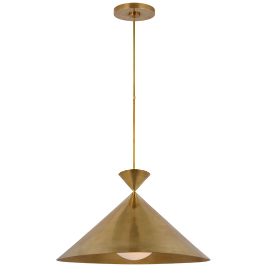 Orsay Grande Pendant - Hand-Rubbed Antique Brass Finish