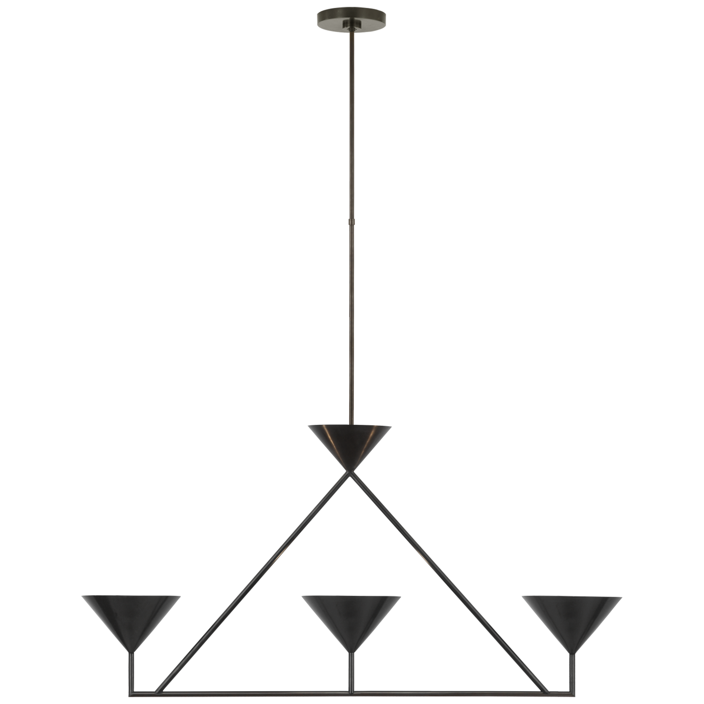 Orsay 3-Light Linear Chandelier - Bronze Finish