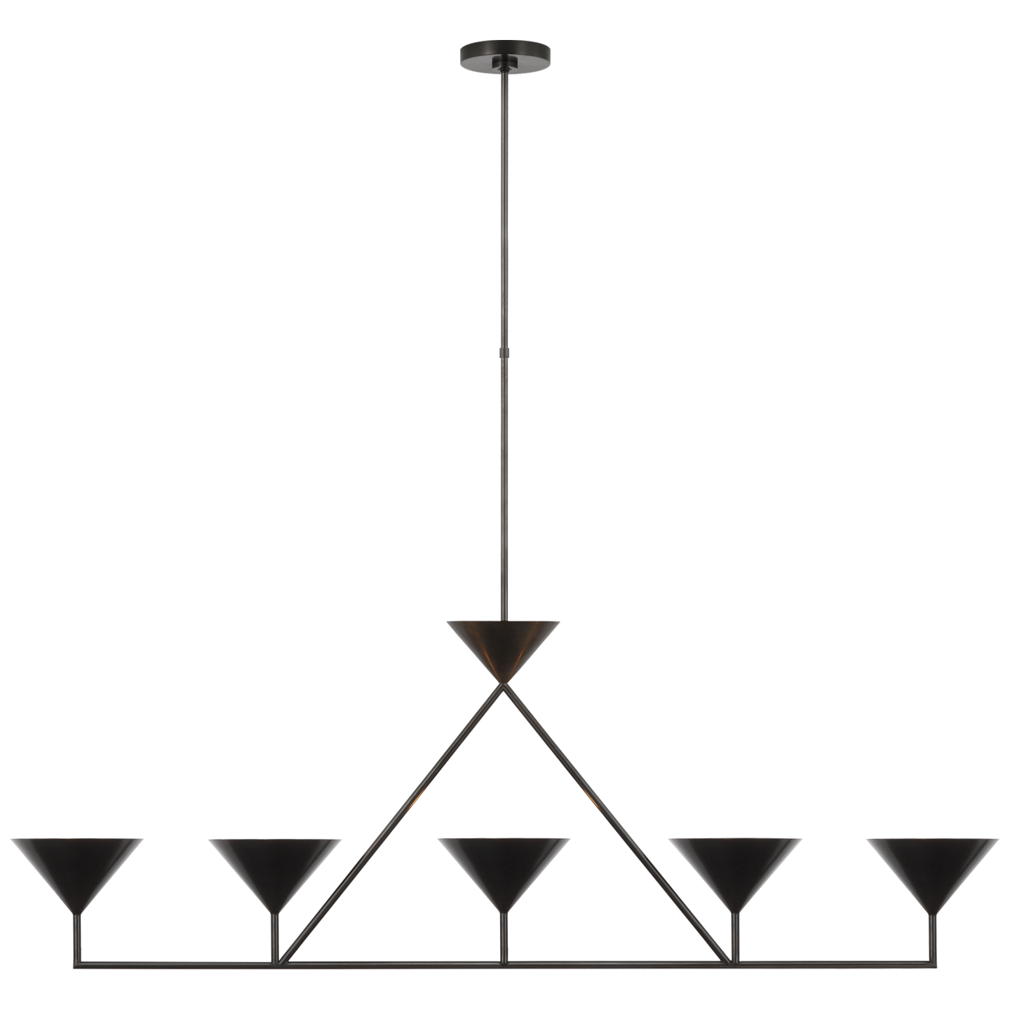 Orsay 5-Light Linear Chandelier - Bronze Finish