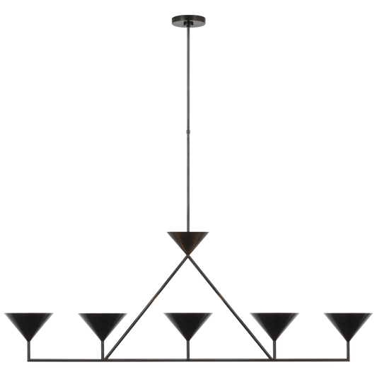 Orsay 5-Light Linear Chandelier - Bronze Finish