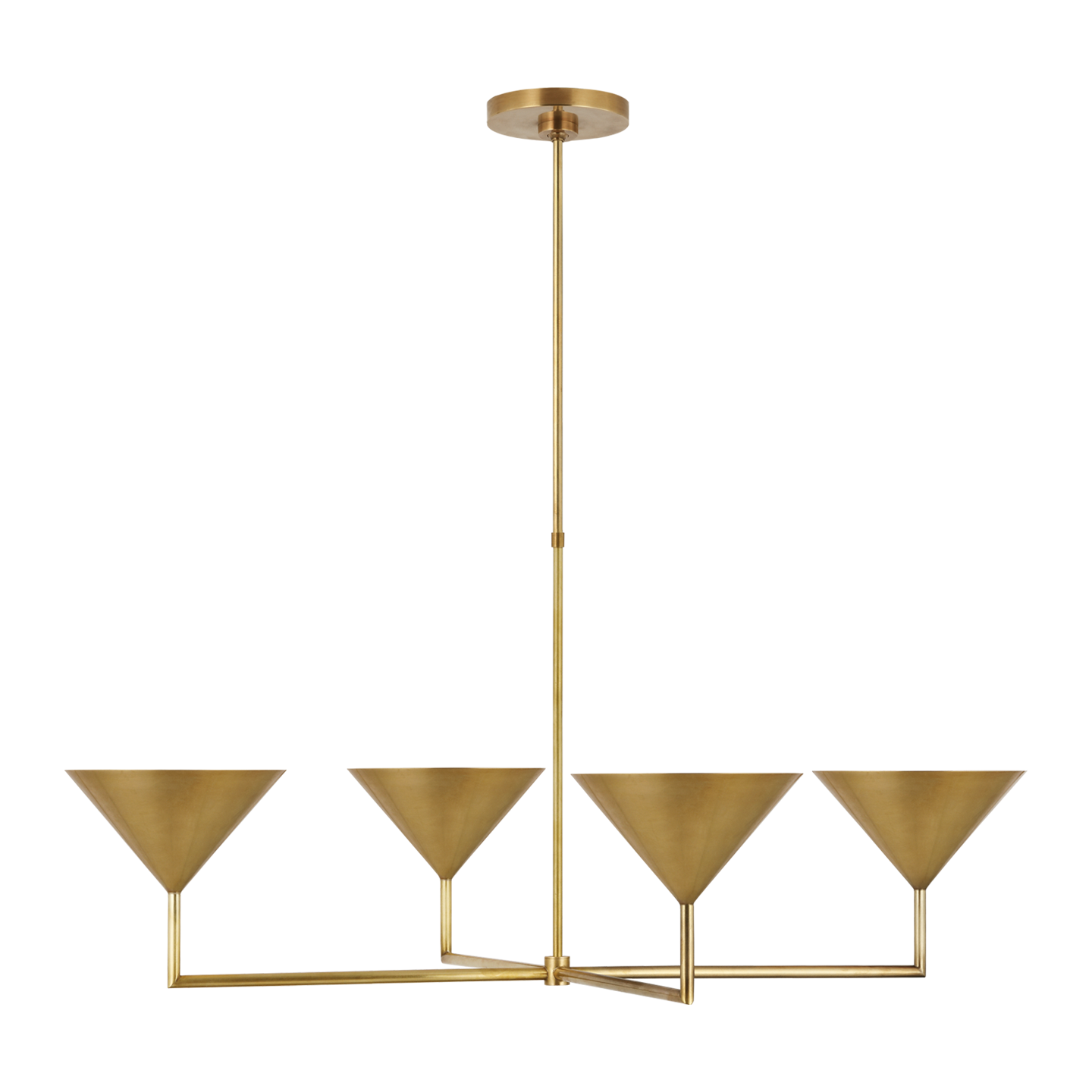 Orsay XL Chandelier - Hand-Rubbed Antique Brass Finish