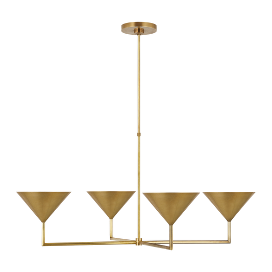 Orsay XL Chandelier - Hand-Rubbed Antique Brass Finish