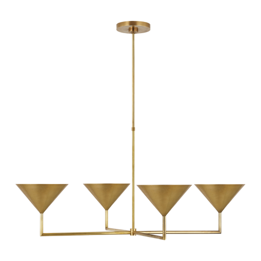Orsay XL Chandelier - Hand-Rubbed Antique Brass Finish