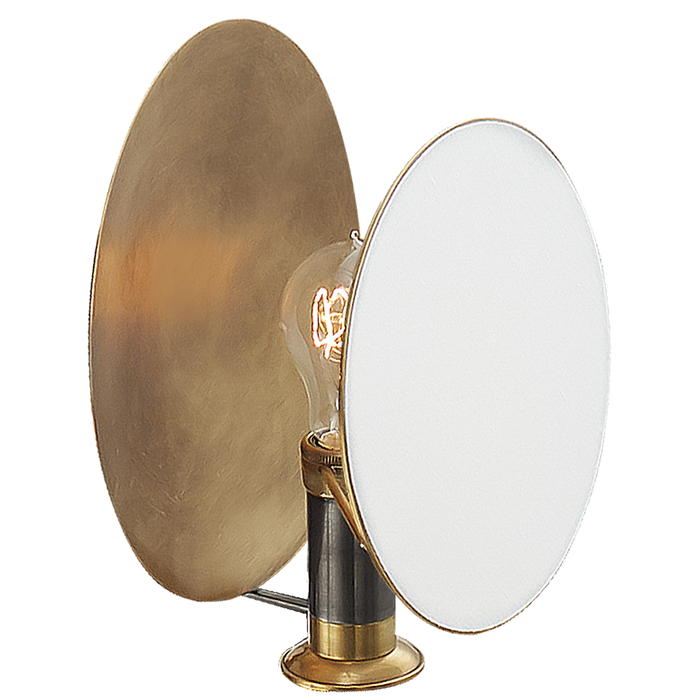 Osiris Single Reflector Sconce - Bronze/Antique Brass