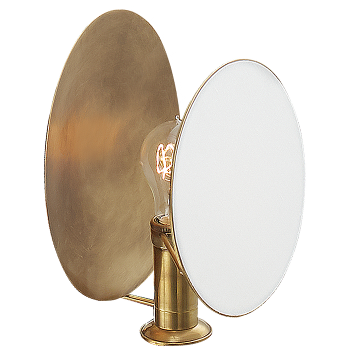 Osiris Single Reflector Sconce - Antique Brass