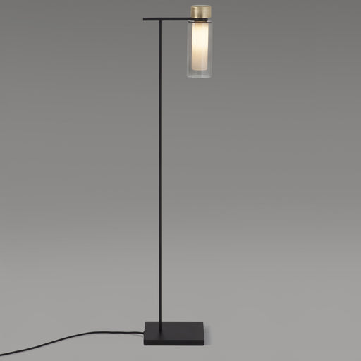 Osman Floor Lamp - Matte Black/Brushed Brass Finish