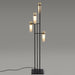 Osman 4-Light Floor Lamp - Matte Black/Brushed Brass Finish