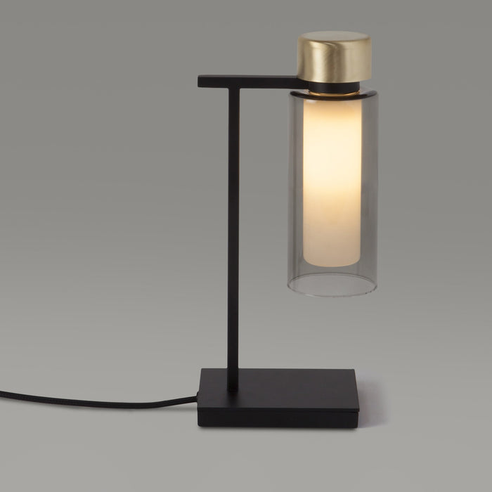 Osman Table Lamp - Matte Black/Brushed Brass Finish
