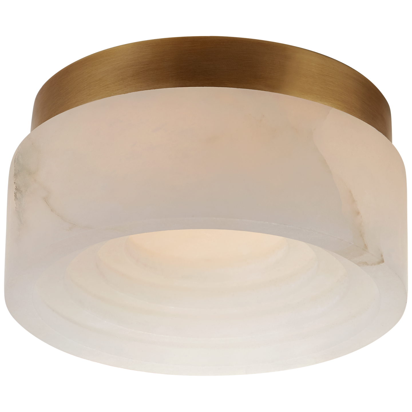 Otto Solitaire Flush Mount - Antique Burnished Brass