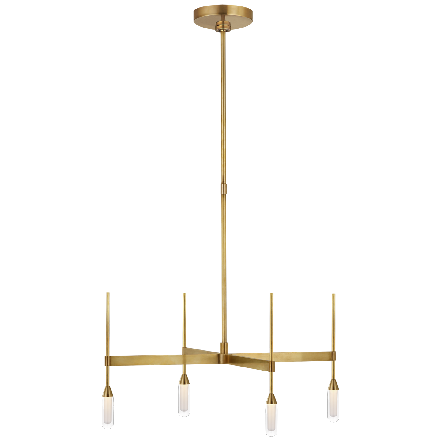 Overture Downlight Chandelier - Natural BrassFinish