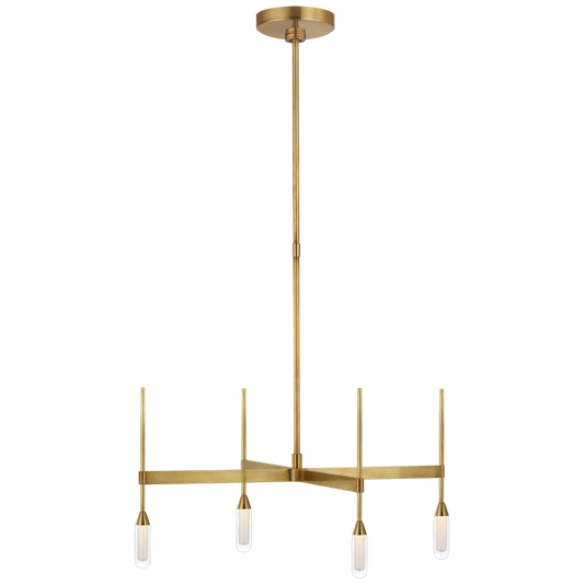 Overture Downlight Chandelier - Natural BrassFinish