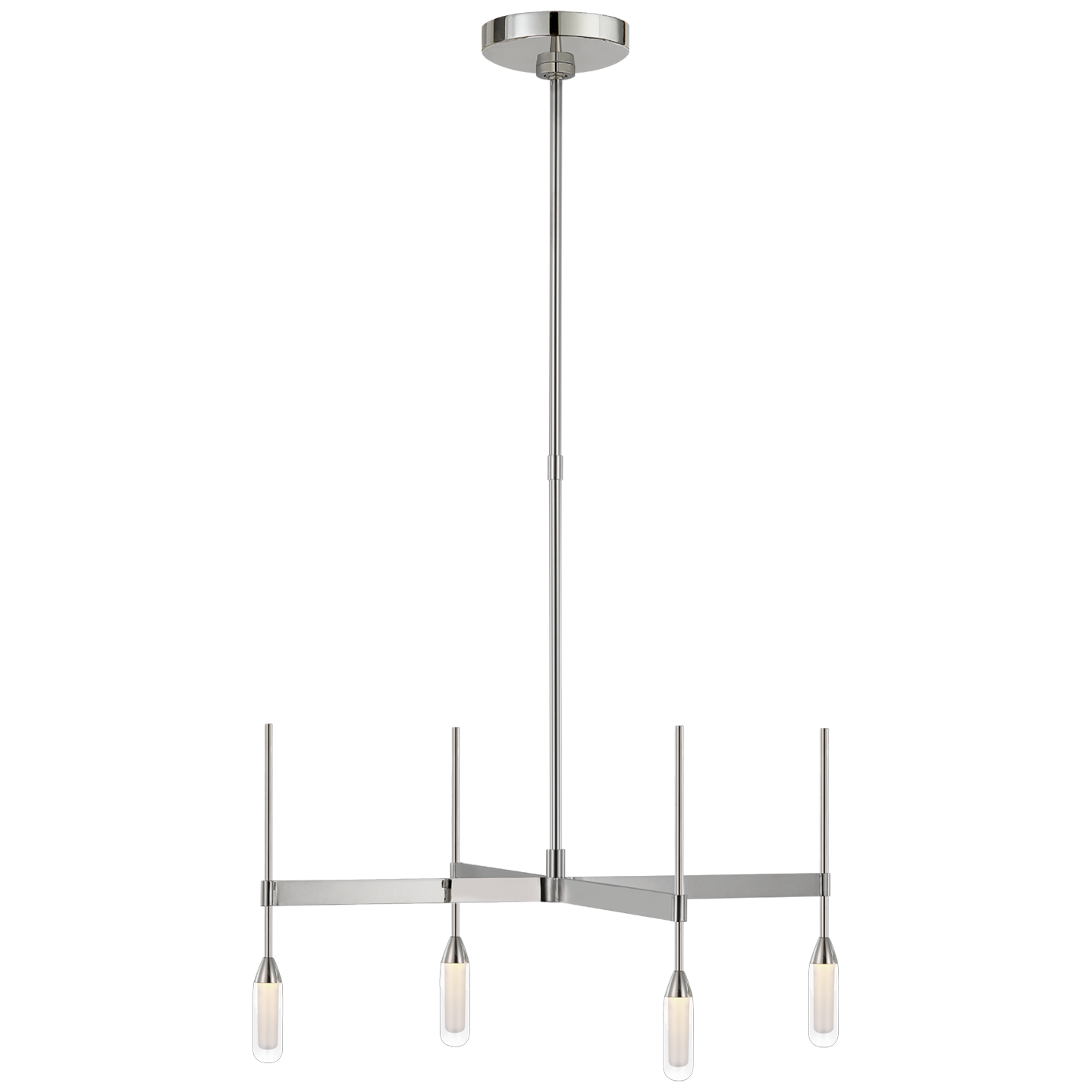 Overture Downlight Chandelier - Polished Nickel Finish