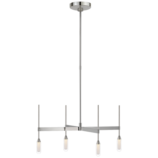 Overture Downlight Chandelier - Polished Nickel Finish