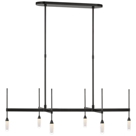 Overture Medium Downlight Linear Chandelier - Bronze Finish