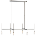 Load image into Gallery viewer, Overture Medium Downlight Linear Chandelier - Polished Nickel Finish
