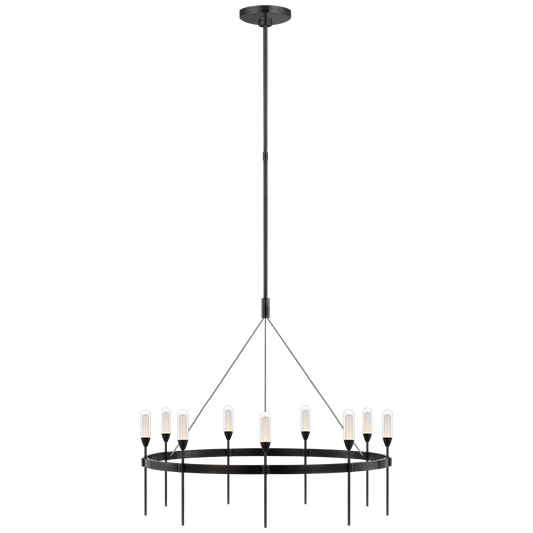 Overture Medium Ring Chandelier - Bronze Finish