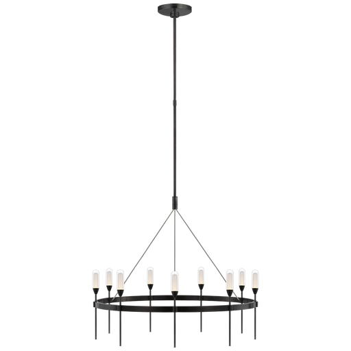 Overture Medium Ring Chandelier - Bronze Finish