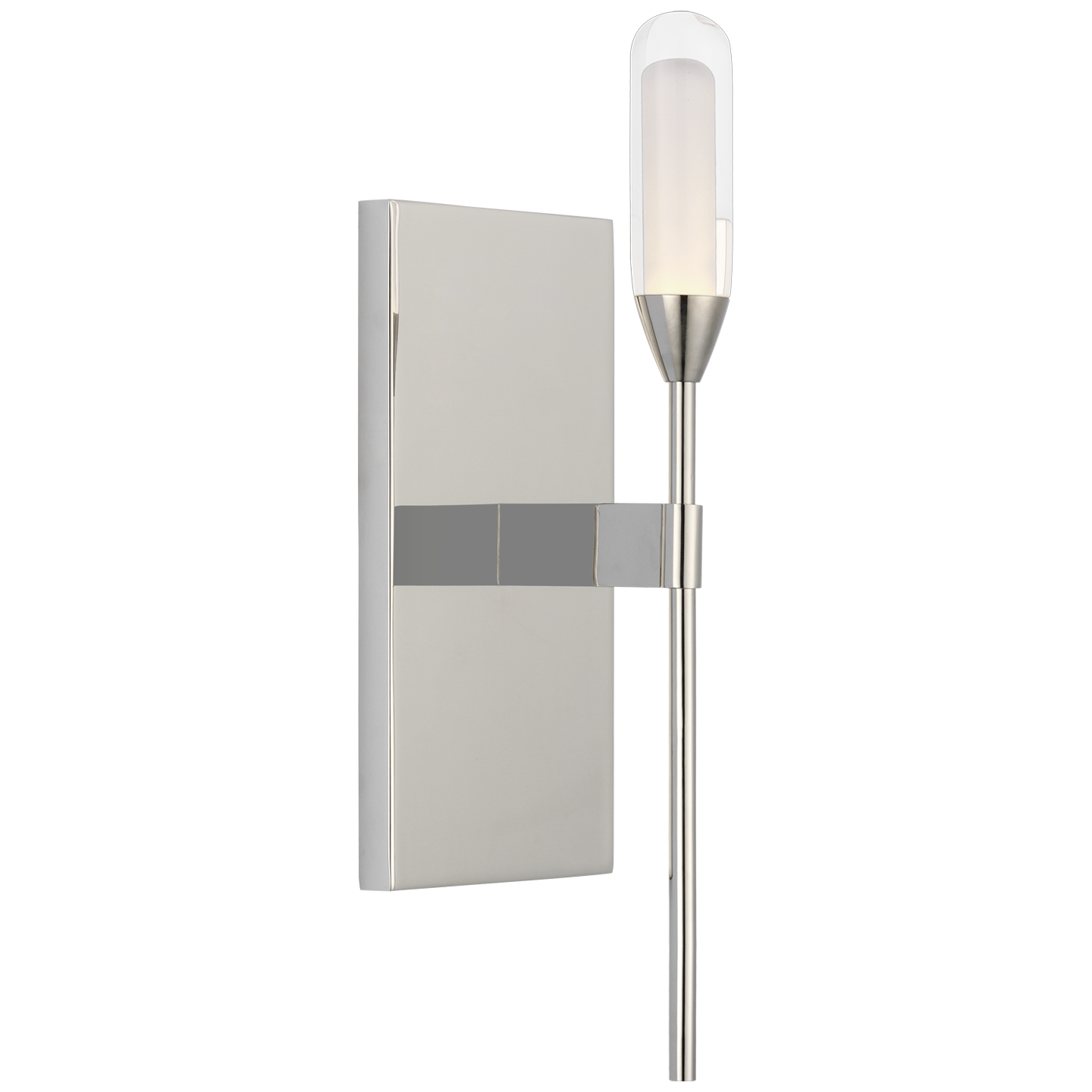 Overture Medium Sconce - Polished Nickel Finish