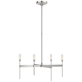 Load image into Gallery viewer, Overture Uplight Chandelier - Polished Nickel Finish
