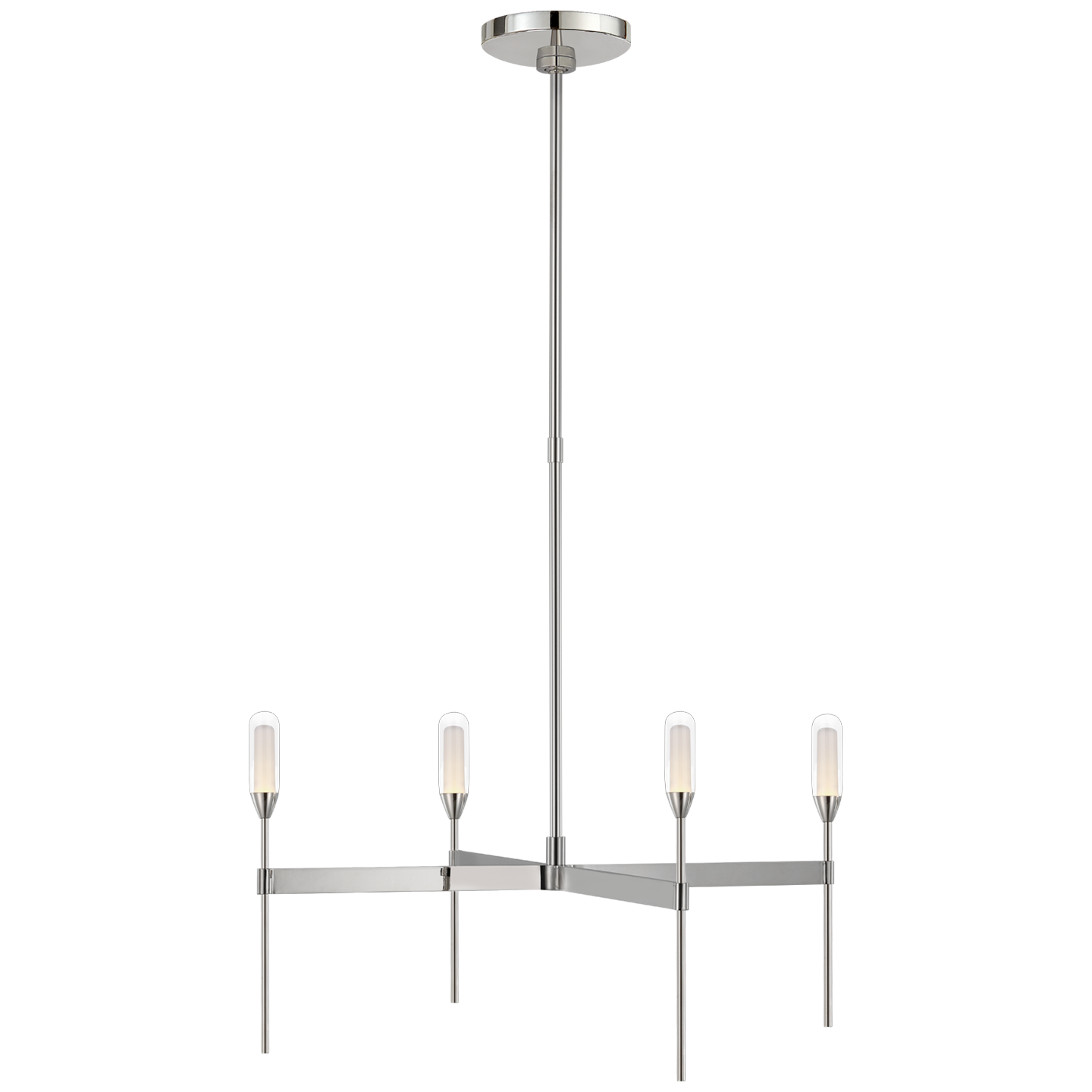 Overture Uplight Chandelier - Polished Nickel Finish