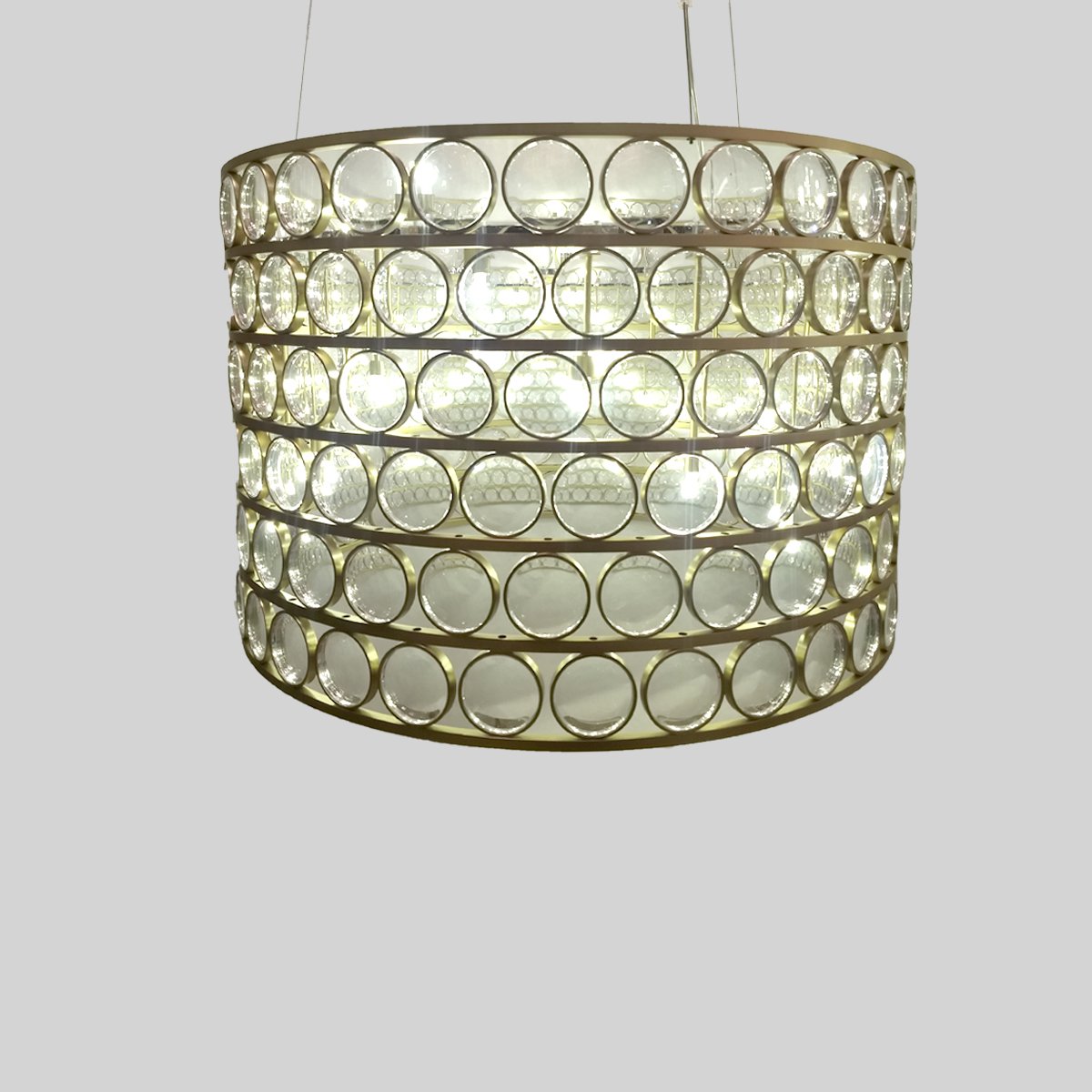 Round Chandelier - Gold Finish