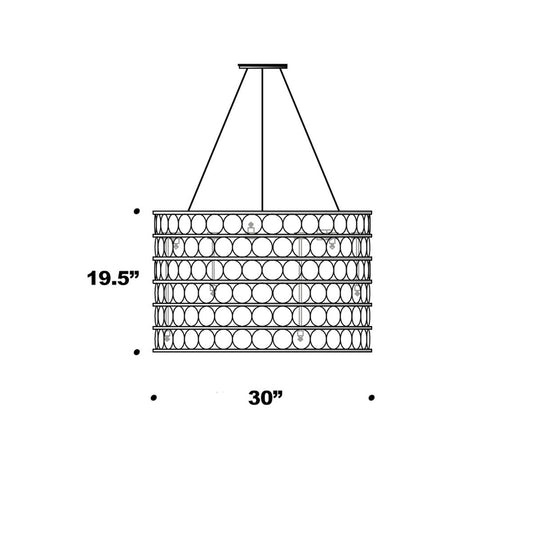 Round Chandelier - Diagram