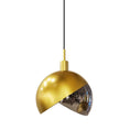 Load image into Gallery viewer, Small Pendant - Gold with Smoked Glass
