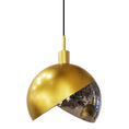 Load image into Gallery viewer, Large Pendant - Gold with Smoked Glass
