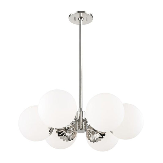 PAIGE 26" CHANDELIER Polished Nickel