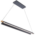 Load image into Gallery viewer, Pavilion LED Linear Suspension - Black/Aged Brass Finish
