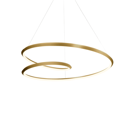 Ampersand 32" Chandelier - Brushed Gold Finish