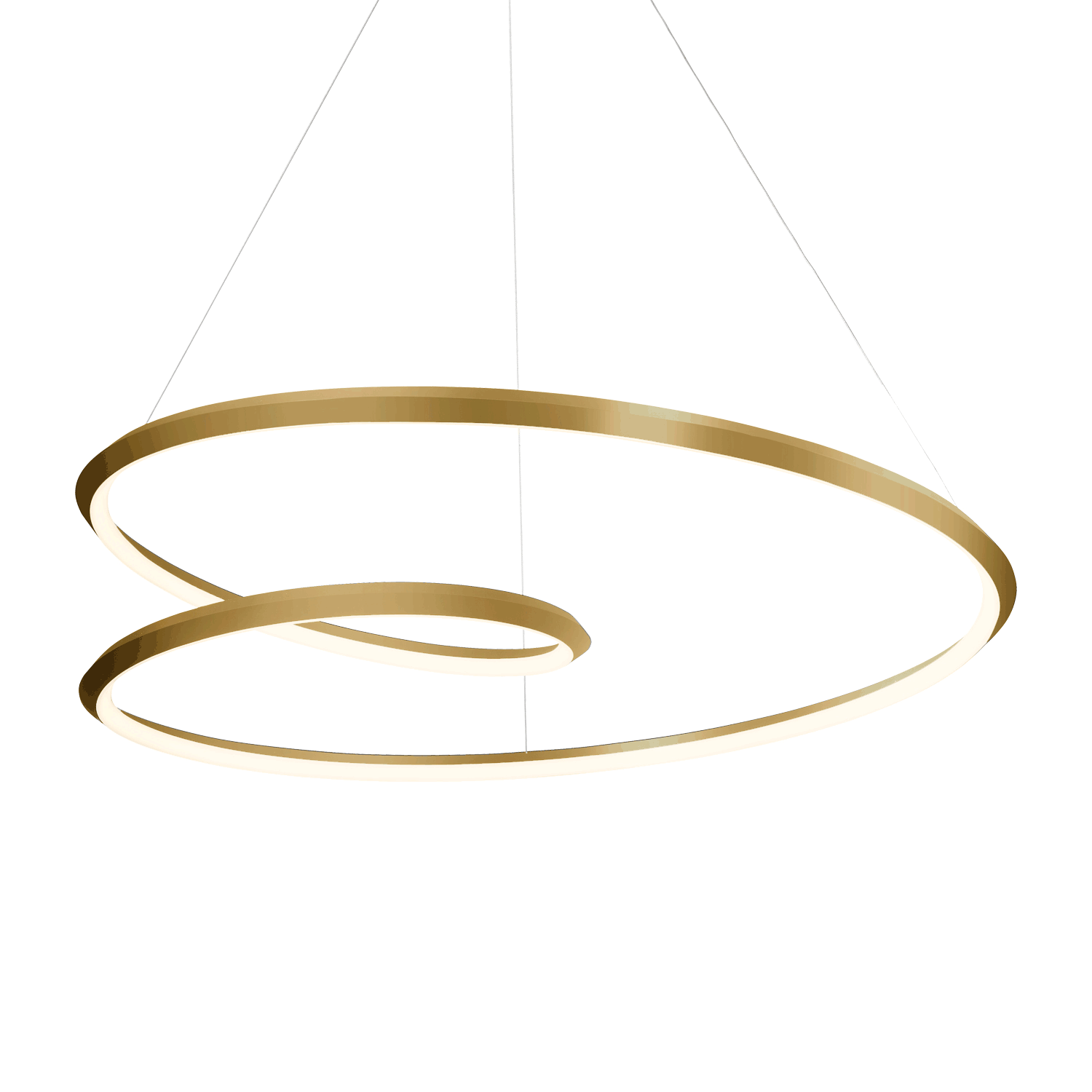 Ampersand 39" Chandelier - Brushed Gold Finish