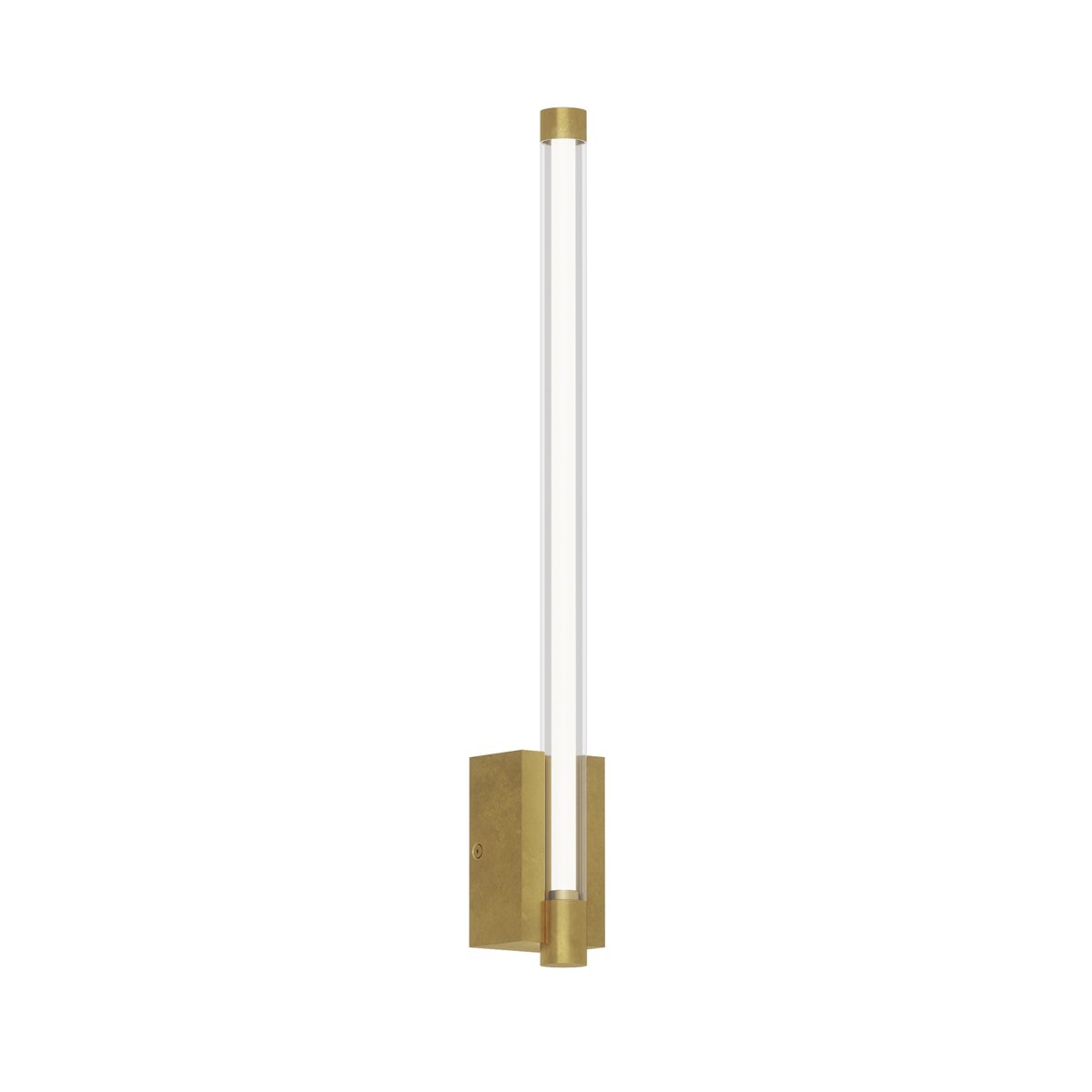 Phobos 1-Light Wall Sconce - Natural Brass Finish