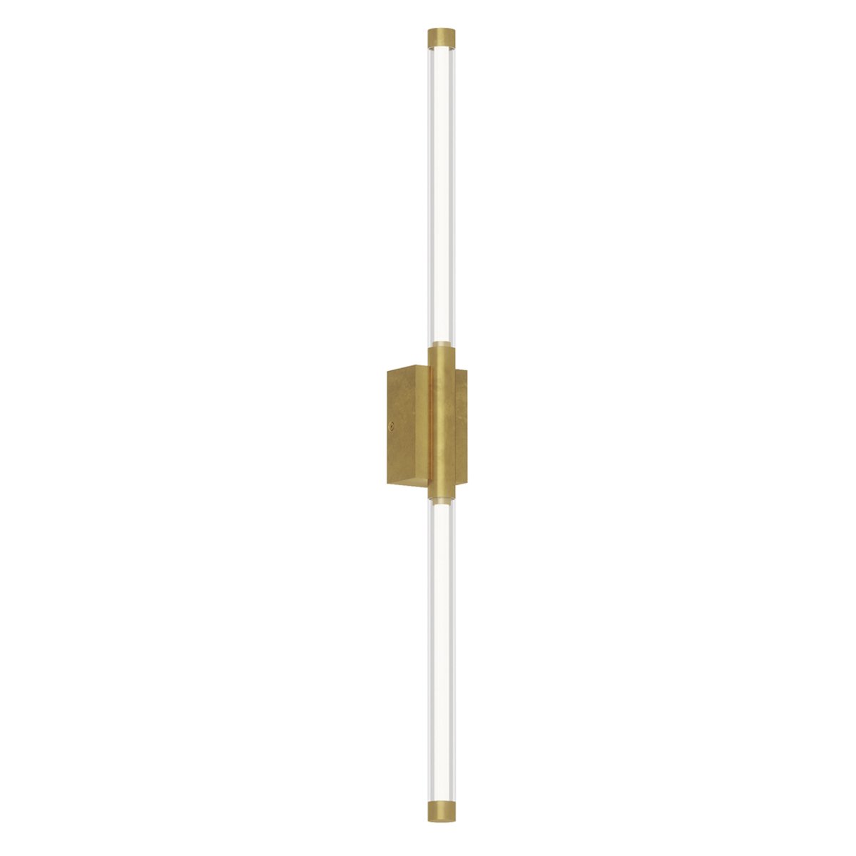 Phobos 2-Light Wall Sconce - Natural Brass Finish